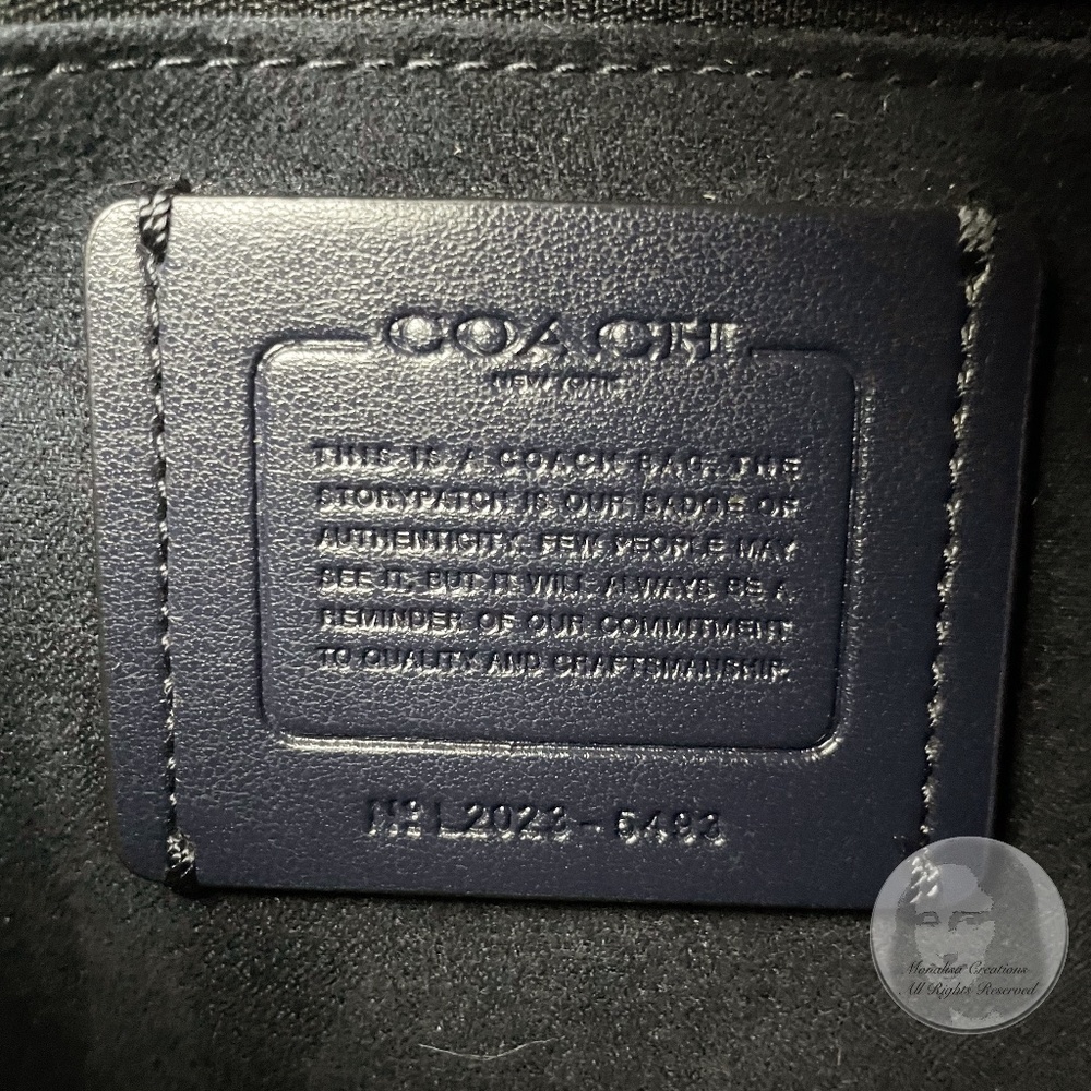 Coach Bag Georgie Shoulder Crossbody Messenger Bag Peacock Leather Style #5493 - Picture 13 of 13